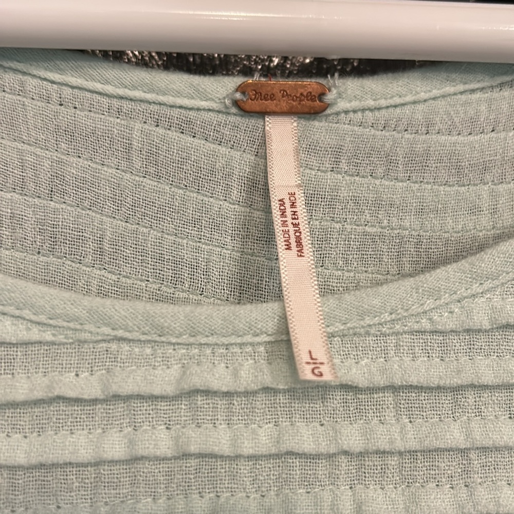 Free People Elsie Tunic Mint Green Large - Picture 2 of 9